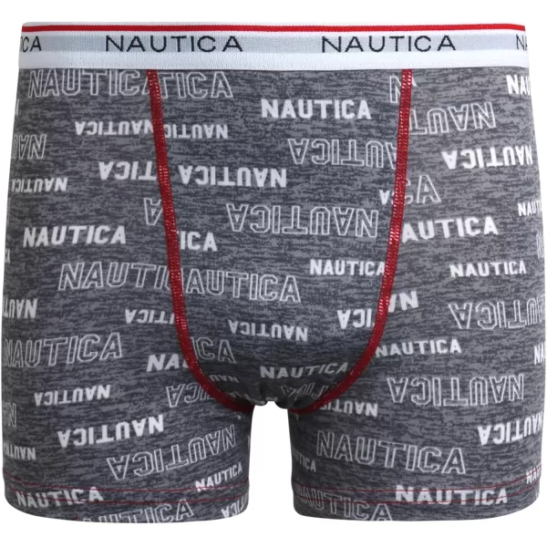 imageNautica Boys Boxer Briefs  3 Pack6 Pack Stretch Performance Boys Underwear  Breathable Kids Boxer Briefs for Boys 618Block LogoBarbados CherryBlack3pk
