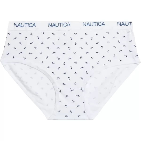imageNautica Girls Brief Underwear  10 Pack Casual Stretch Logo Waistband MidWaist Briefs  Girls Cotton Underwear 412PrintBlueNavyPink Stripe