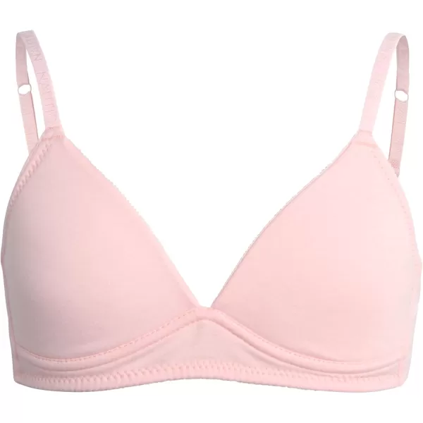 imageNautica Girls Training Bra  2 Pack3 Pack Molded and Ribbed ACup Girls Sports Bra  Training Bralettes for Girls 30A36APink BlissLight Grey Heather 2pk Molded