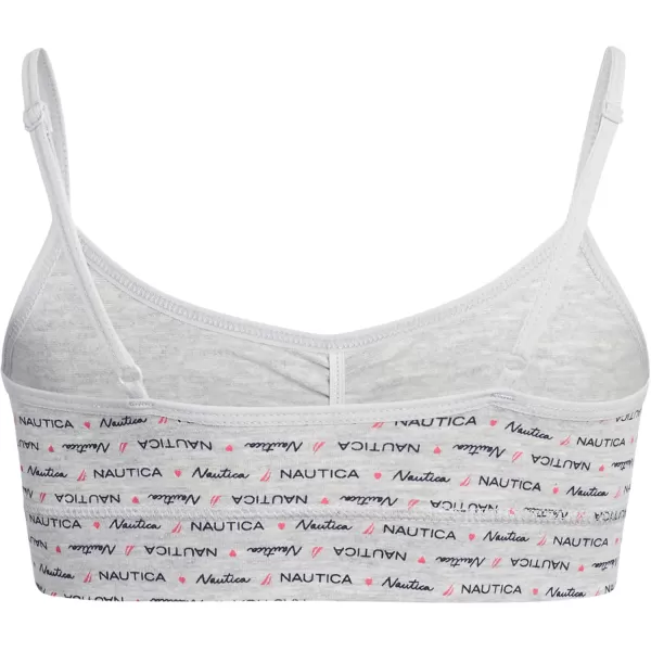 imageNautica Girls Training Bra  Stretch Cotton Crop Cami Bralette 6 Pack