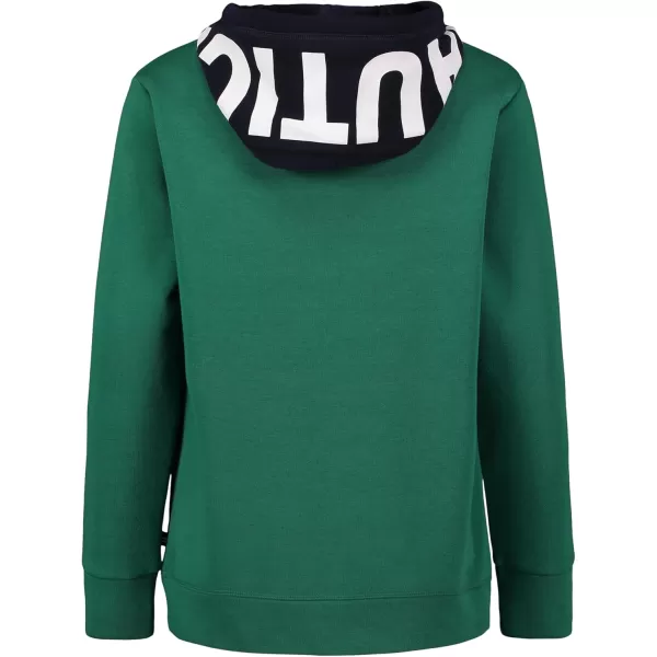 imageNautica Boys Long Sleeve Fleece Pullover Hoodie Comfortable Relaxed FitAlpine Green Hood Hit