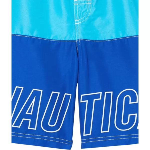 imageNautica Boys Swim Trunk with UPF 50 Sun ProtectionColorblock Surf Fk14