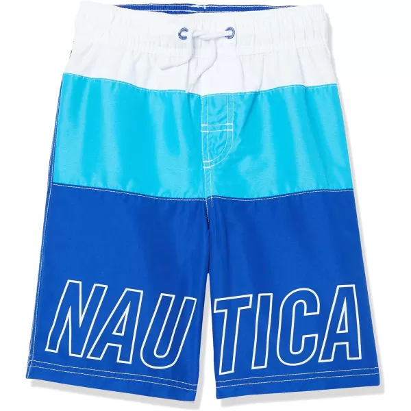 imageNautica Boys Swim Trunk with UPF 50 Sun ProtectionColorblock Surf Fk14