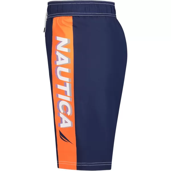 imageNautica Boys Swim Trunk with UPF 50 Sun ProtectionIn Motion J Navy