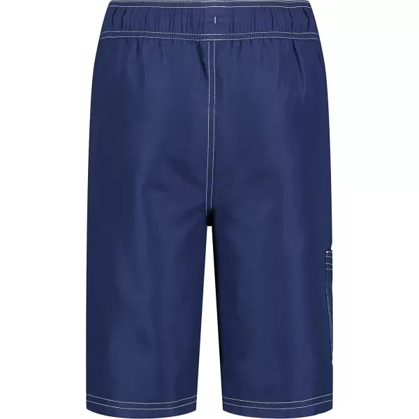 imageNautica Boys Swim Trunk with UPF 50 Sun ProtectionJ Navy Stripe