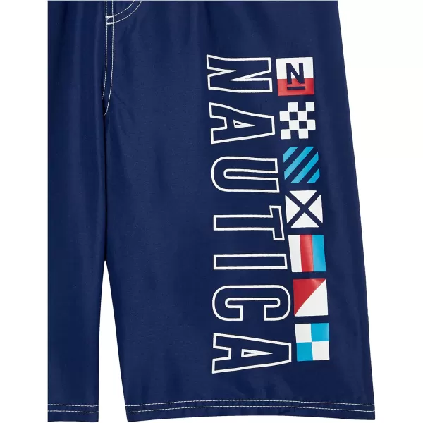 imageNautica Boys Swim Trunk with UPF 50 Sun ProtectionNautical J Navy Fk12