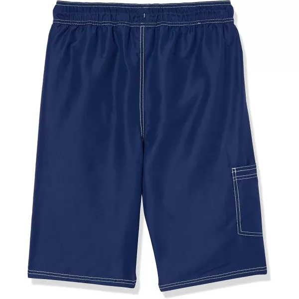 imageNautica Boys Swim Trunk with UPF 50 Sun ProtectionNautical J Navy Fk12