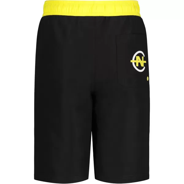 imageNautica Boys Swim Trunk with UPF 50 Sun ProtectionNc Black
