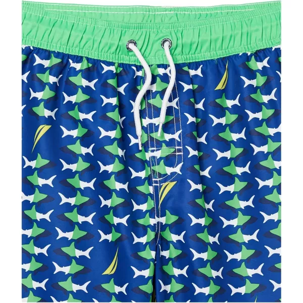imageNautica Boys Swim Trunk with UPF 50 Sun ProtectionShark Life Blue Fk19