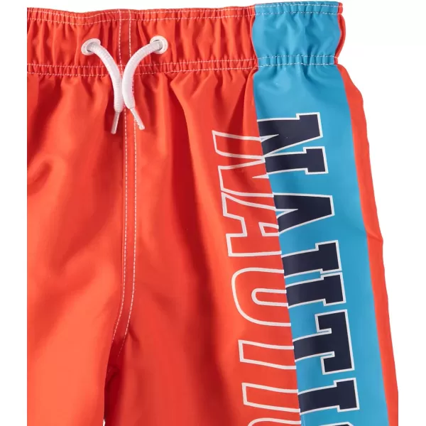 imageNautica Boys Swim Trunk with UPF 50 Sun ProtectionSide Pieced Mandarin Fk16
