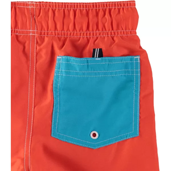 imageNautica Boys Swim Trunk with UPF 50 Sun ProtectionSide Pieced Mandarin Fk16