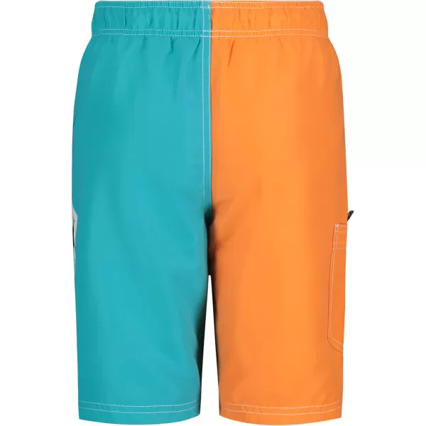 imageNautica Boys Swim Trunk with UPF 50 Sun ProtectionTailwinds Scuba Blue