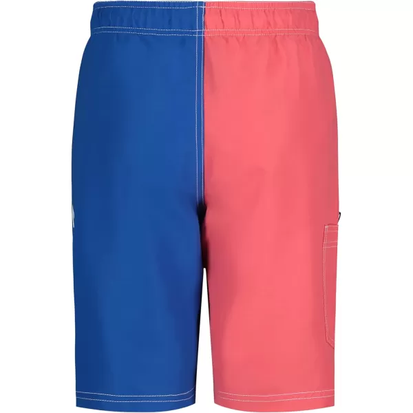 imageNautica Boys Swim Trunk with UPF 50 Sun ProtectionTailwinds Teaberry