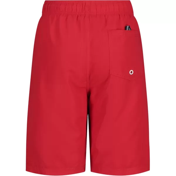 imageNautica Boys Swim Trunk with UPF 50 Sun ProtectionVert Logo Carmine