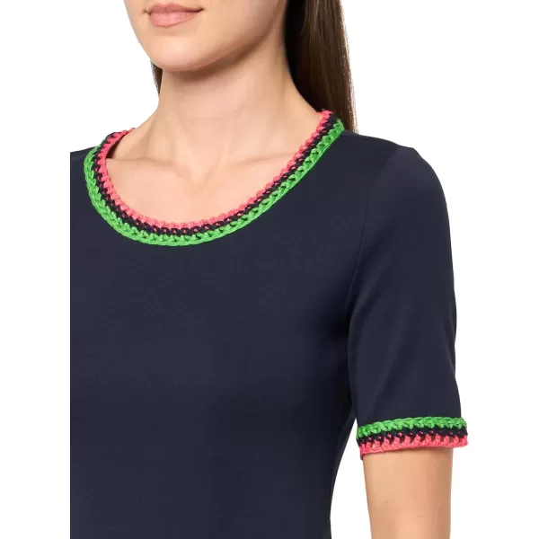 imageNautica Womens Cotton Short Sleeve Solid Knit TopNight Sky
