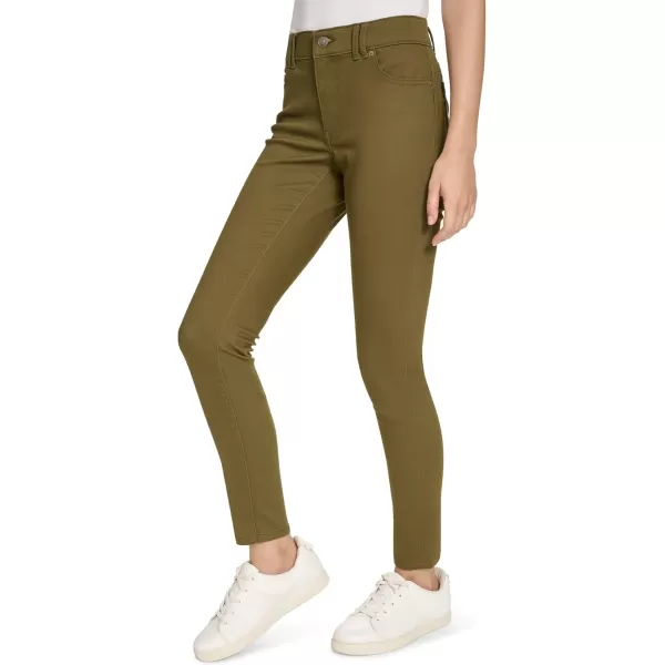 imageNautica Womens Skinny Fit Solution Sateen PantDark Olive