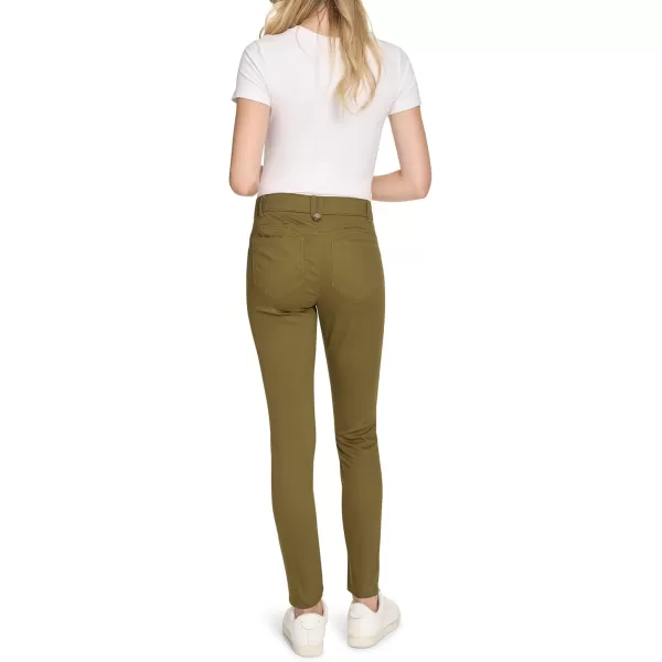 imageNautica Womens Skinny Fit Solution Sateen PantDark Olive