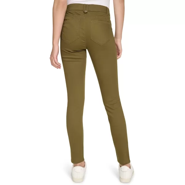 imageNautica Womens Skinny Fit Solution Sateen PantDark Olive