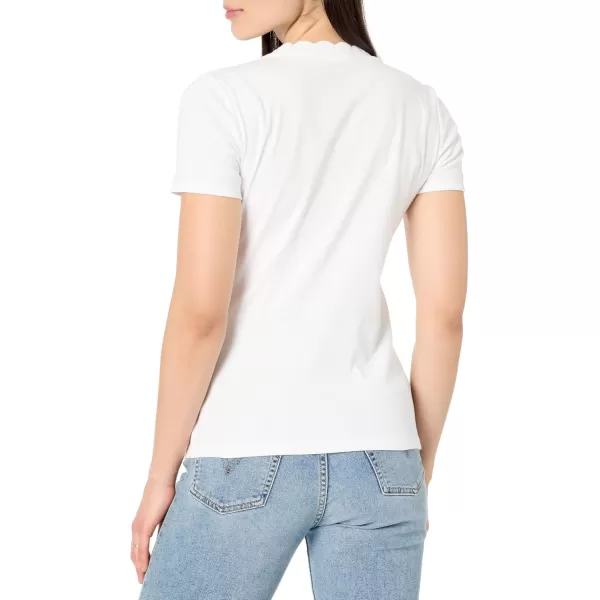 imageNautica Womens Solid Short Sleeve Crew Neckline TShirtBright White