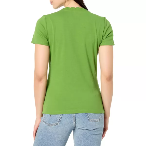 imageNautica Womens Solid Short Sleeve Crew Neckline TShirtSalted Lime