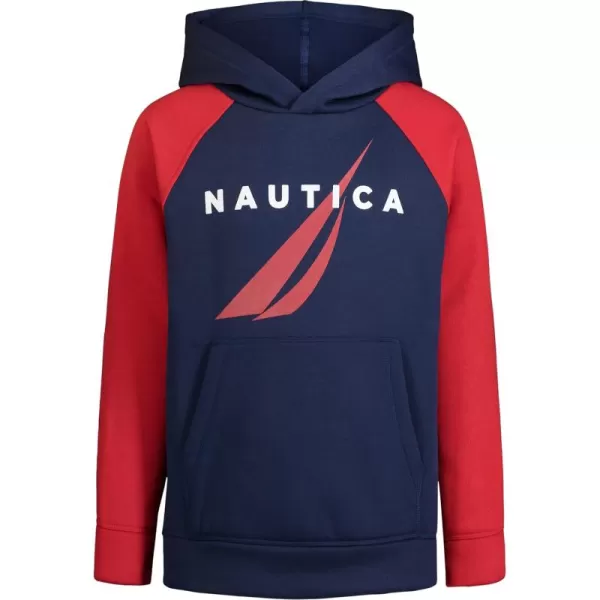 J Navy/Red Raglan