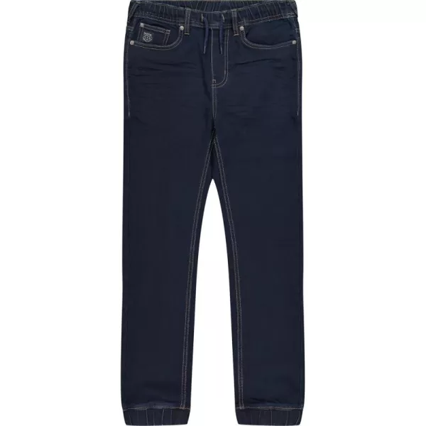 imageNautica Boys Pullon Stretch Denim Jeans 5Pocket Style ampamp Drawstring ClosureLegacy Dark Blue