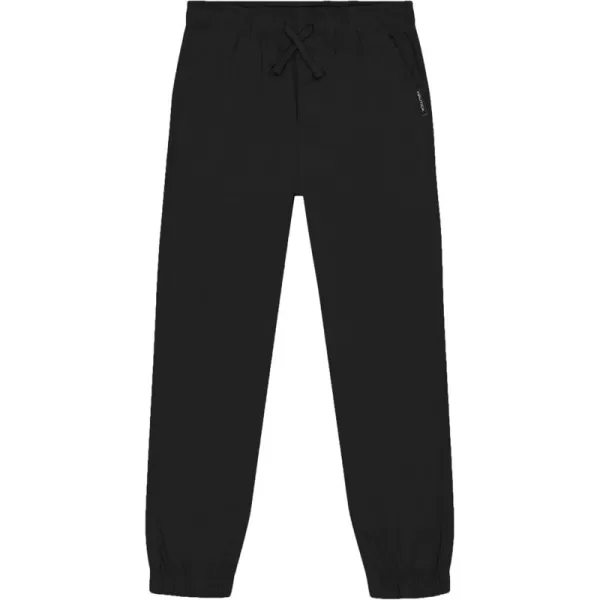 imageNautica Boys Pullon Twill Jogger Pant Drawstring ClosureLegacy True Black