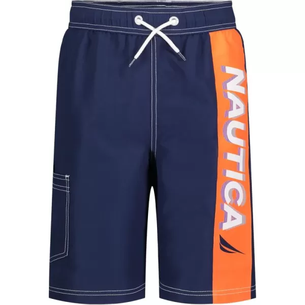 imageNautica Boys Swim Trunk with UPF 50 Sun ProtectionIn Motion J Navy