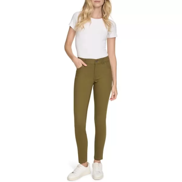 imageNautica Womens Skinny Fit Solution Sateen PantDark Olive