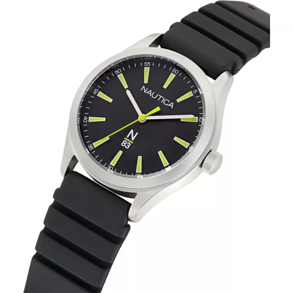 imageNautica HANNAY Bay Wheat PU Fiber Strap Watch