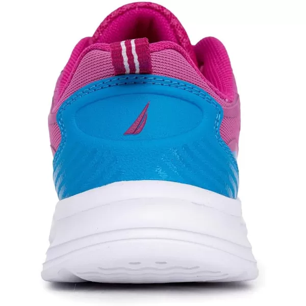 imageNautica Kids Sneakers for Boys ampamp Girls  Max Cushion Fashion Running ampamp Walking Shoes LaceUpBungee ToddlerLittle KidBig KidFuchsia Blue