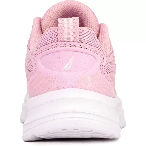 imageNautica Kids Sneakers for Boys ampamp Girls  Max Cushion Fashion Running ampamp Walking Shoes LaceUpBungee ToddlerLittle KidBig KidPink White