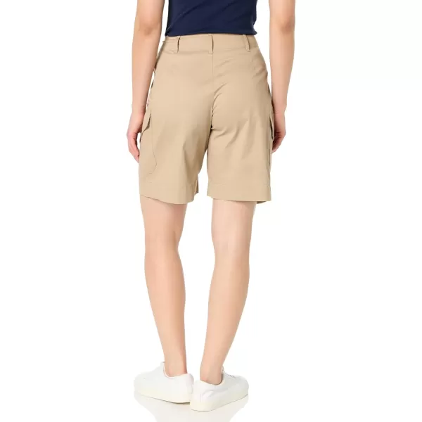 imageNautica Womens Bermuda Pleated Cargo ShortsRope