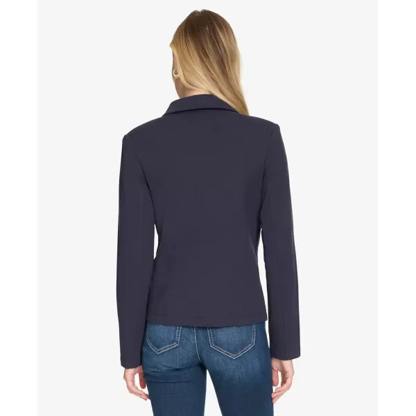 imageNautica Womens Open Front Knit Captains JacketNight Sky