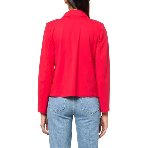 imageNautica Womens Open Front Knit Captains JacketRegatta Red