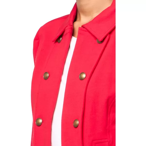 imageNautica Womens Open Front Knit Captains JacketRegatta Red