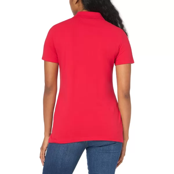 imageNautica Womens Short Sleeve 14 Zip Placket PoloRegatta Red