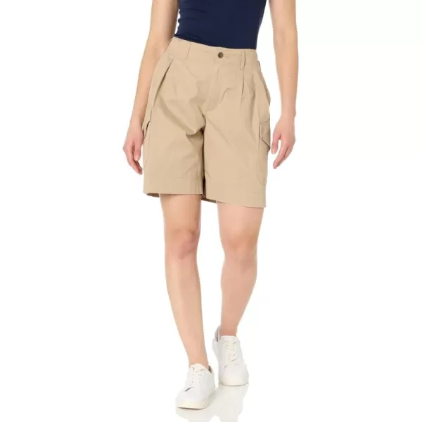 imageNautica Womens Bermuda Pleated Cargo ShortsRope