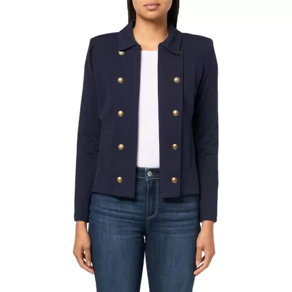 imageNautica Womens Open Front Knit Captains JacketNight Sky