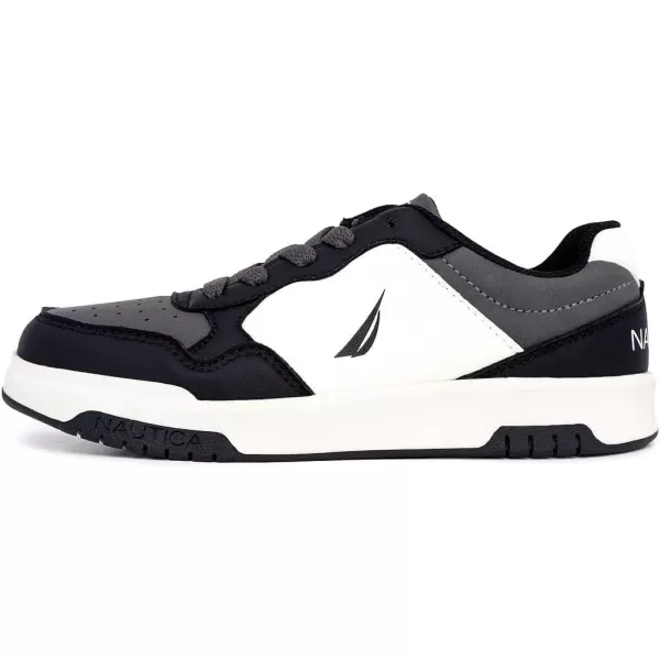 imageNautica Boys LowTop Sneakers Basketball Tennis Shoes for Kids Outdoor School Running Shoes  Sizes for Big KidLittle KidGreygabe