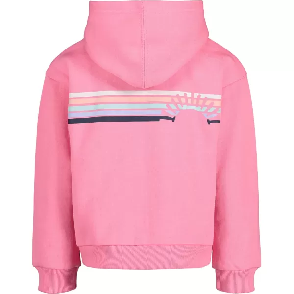 imageNautica Girls Logo Sweatshirt Fleece Hoodie With Fullzip Front ampamp PocketsPink Sunset