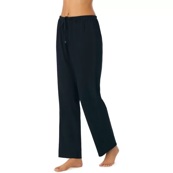 imageNautica Womens Sleep Pants  Long Length Breathable Pajama Bottoms  Cotton Knit Jersey Sleepwear and LoungewearBlack