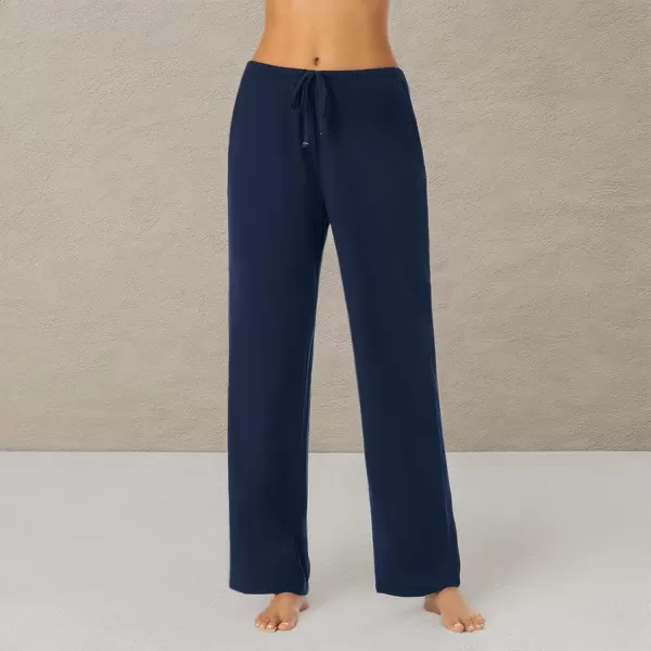 imageNautica Womens Sleep Pants  Long Length Breathable Pajama Bottoms  Cotton Knit Jersey Sleepwear and LoungewearNavy