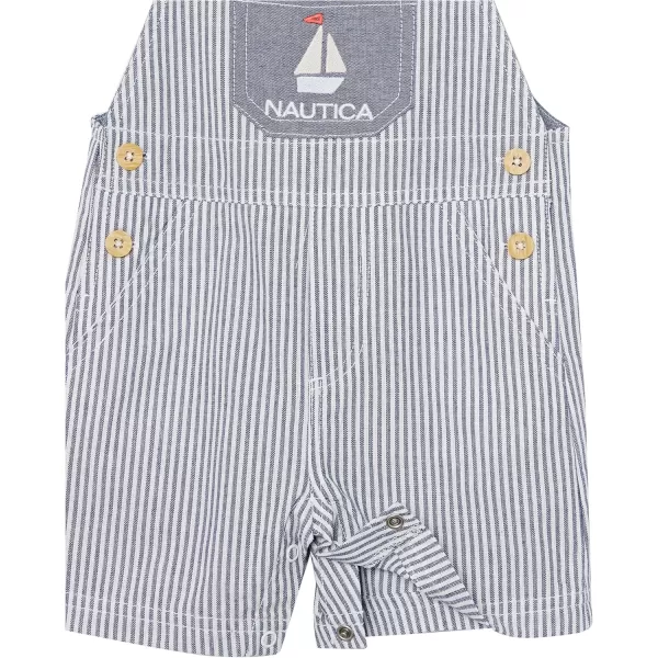 imageNautica boys 2 Piece Shortall SetStripe  Blue