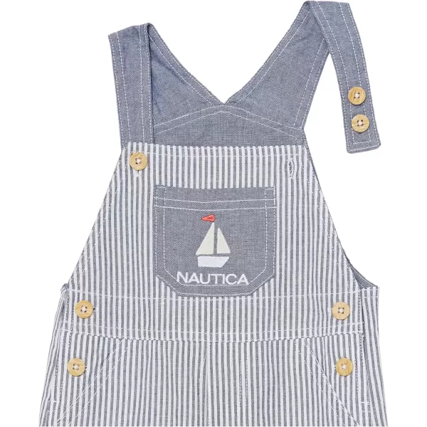 imageNautica boys 2 Piece Shortall SetStripe  Blue