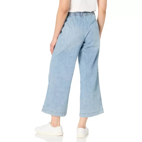 imageNautica Womens Button Pocket Wide Leg Sailor JeansBlue Voyage