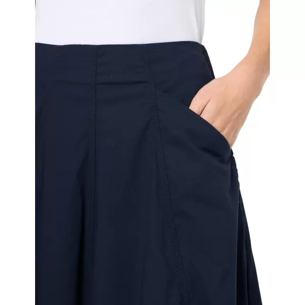 imageNautica Womens Ripstop Midi Solid SkirtNight Sky