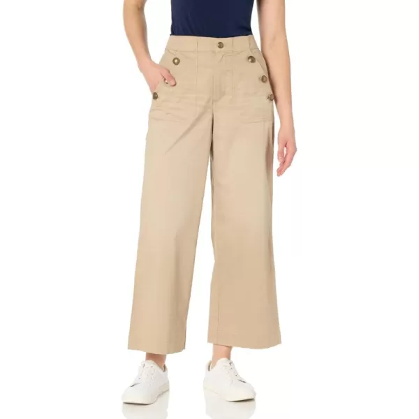 imageNautica Womens Button Pocket Wide Leg Sailor Jeans PantsRope