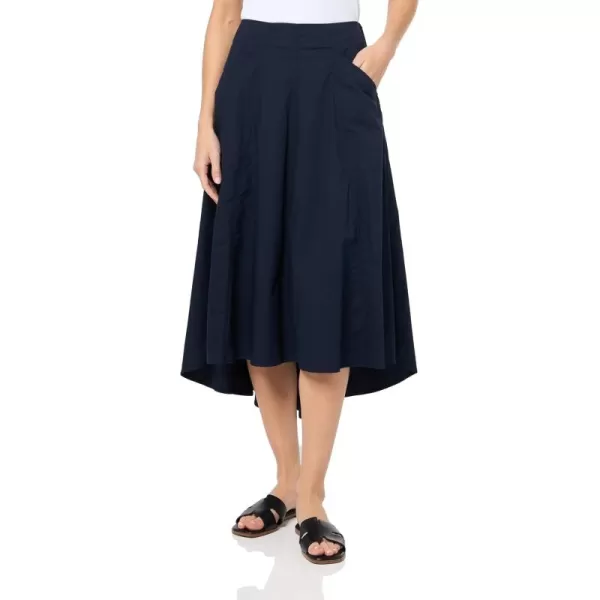 imageNautica Womens Ripstop Midi Solid SkirtNight Sky