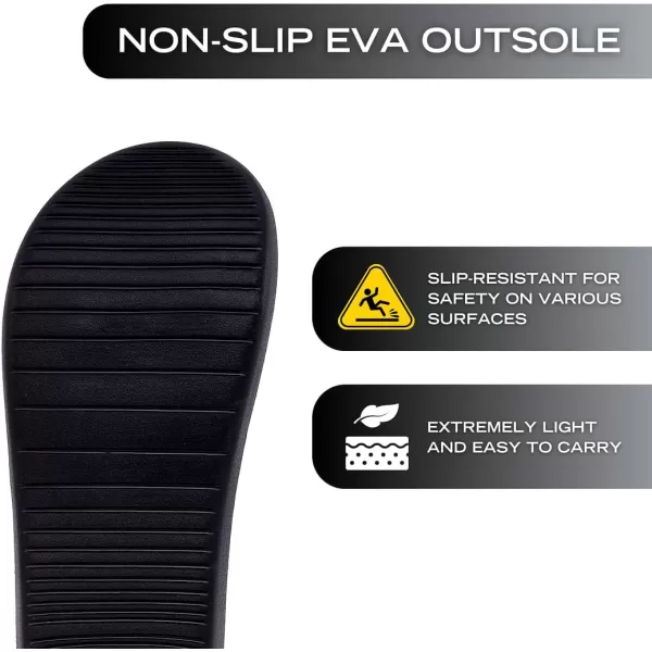 imageNautica Mens Athletic Slides Sport Shower Sandals for Indoor ampamp Outdoor  Lightweight Durable and ComfortableBlack